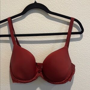 Wacoal Red Underwire Bra with Molded Cups